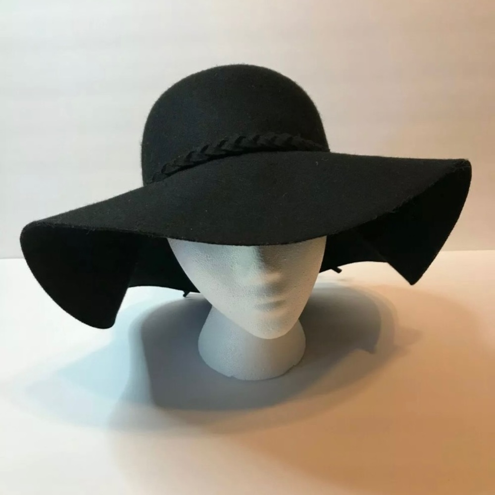 Wool Floppy Wide Brim Hat